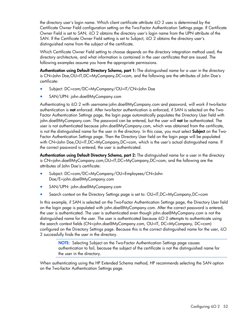 HP Integrated Lights-Out User Manual | Page 52 / 236