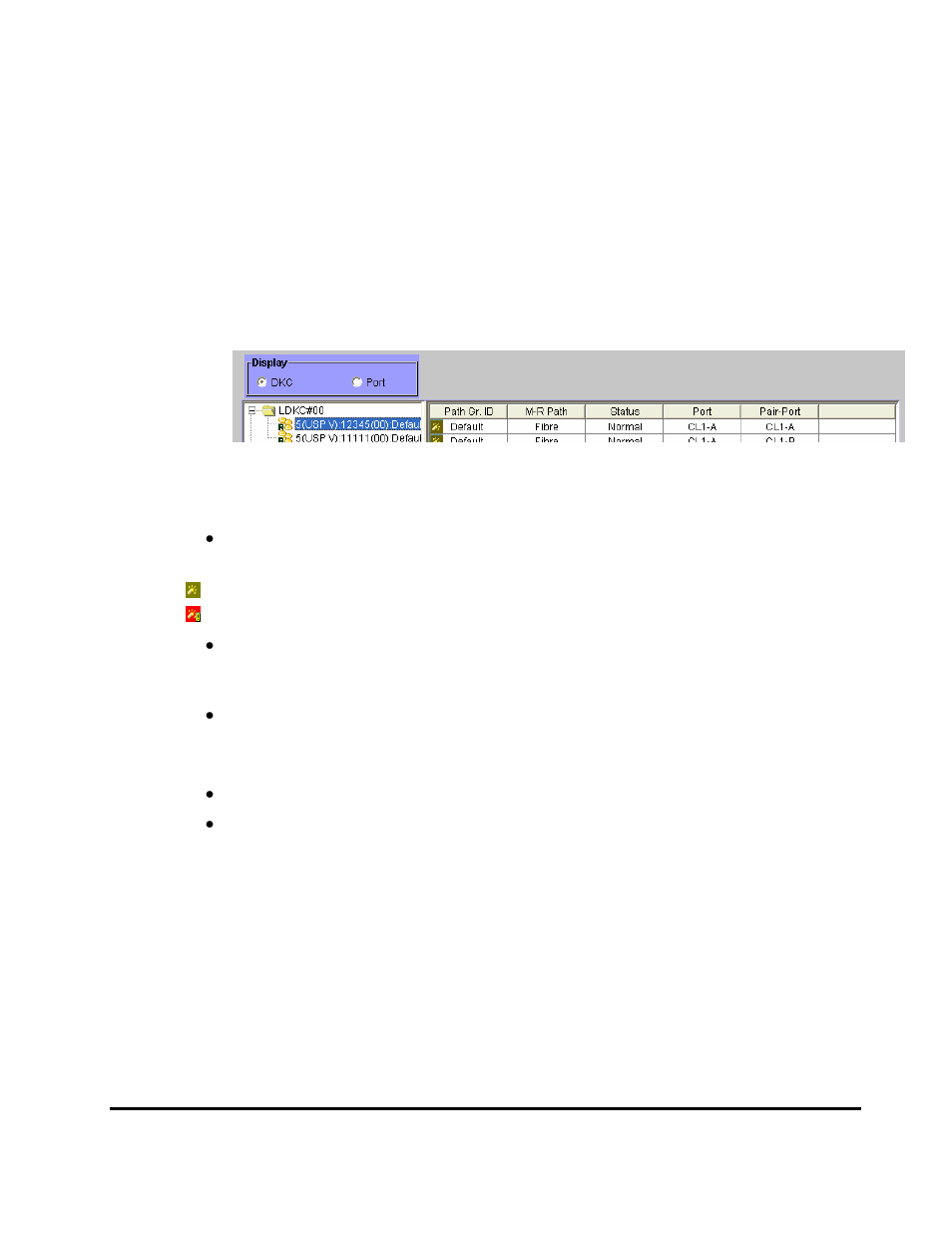 Displaying information about logical paths | HP StorageWorks XP Remote Web Console Software User Manual | Page 151 / 314