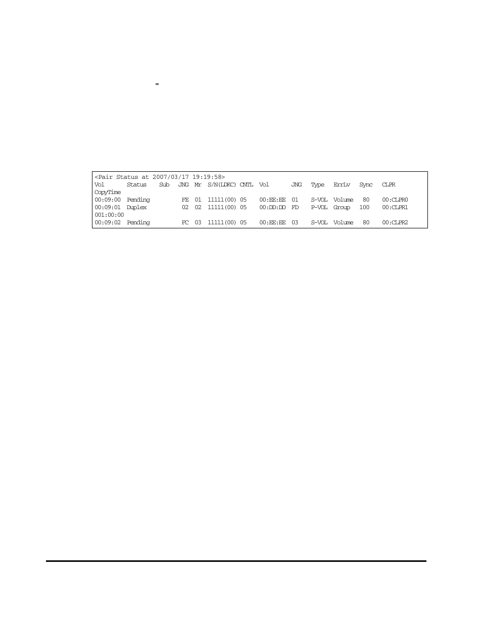 Saving pair status information into a text file | HP StorageWorks XP Remote Web Console Software User Manual | Page 250 / 314