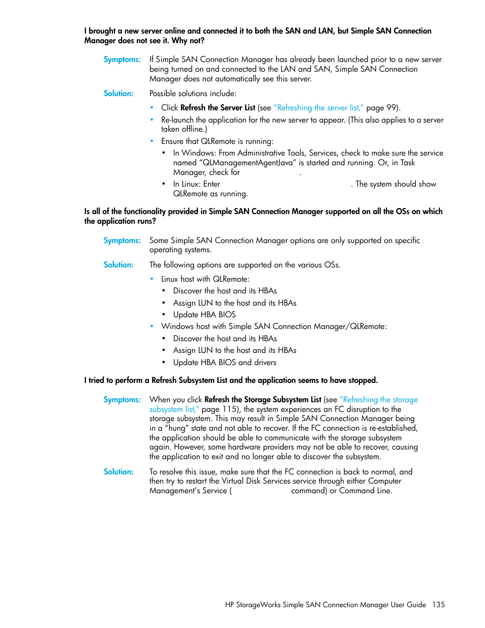 HP 8.20q Fibre Channel Switch User Manual | Page 135 / 150