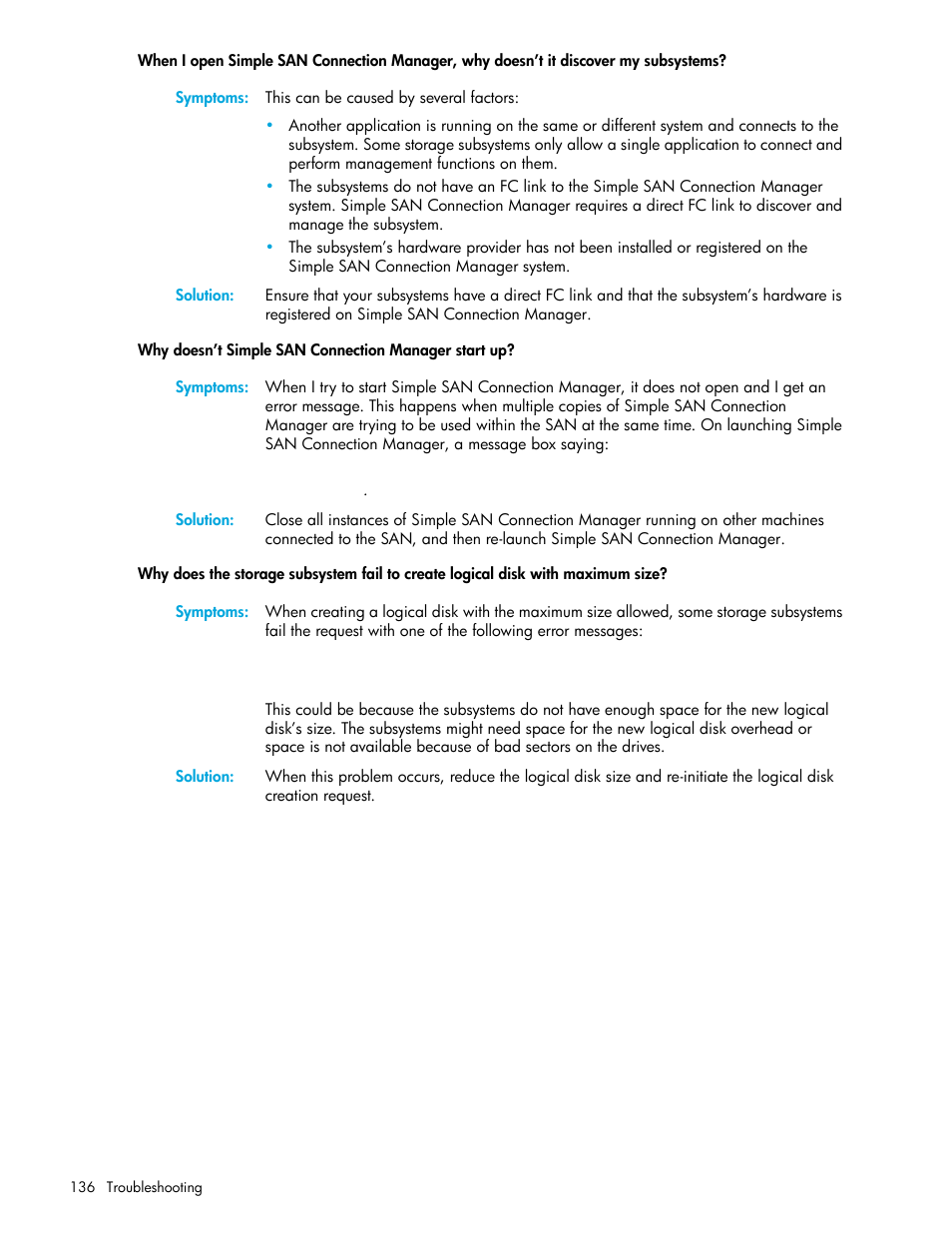 HP 8.20q Fibre Channel Switch User Manual | Page 136 / 150