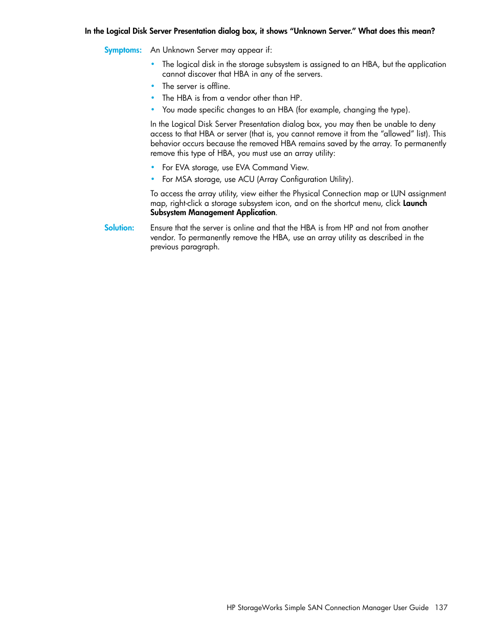 HP 8.20q Fibre Channel Switch User Manual | Page 137 / 150