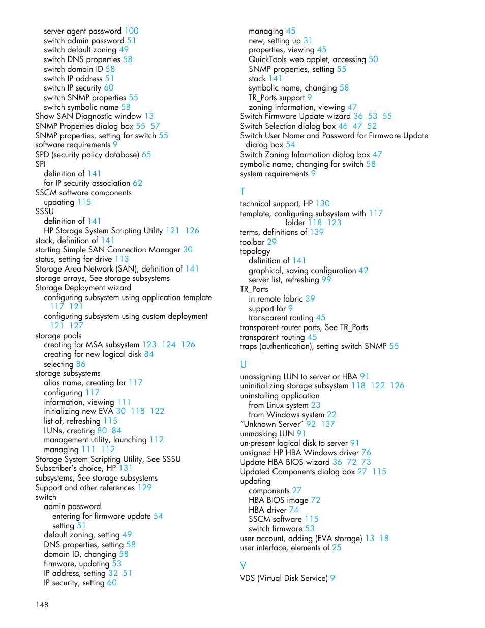 HP 8.20q Fibre Channel Switch User Manual | Page 148 / 150