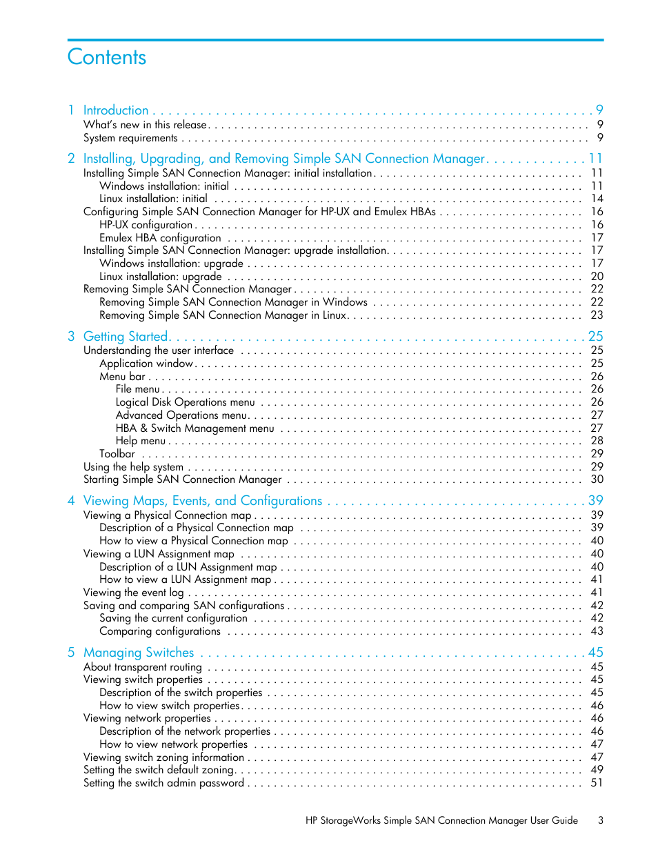 HP 8.20q Fibre Channel Switch User Manual | Page 3 / 150