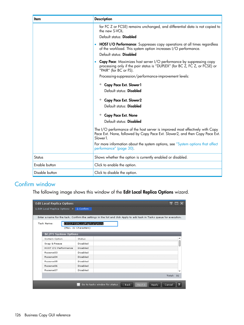 Confirm window | HP XP Racks User Manual | Page 126 / 131