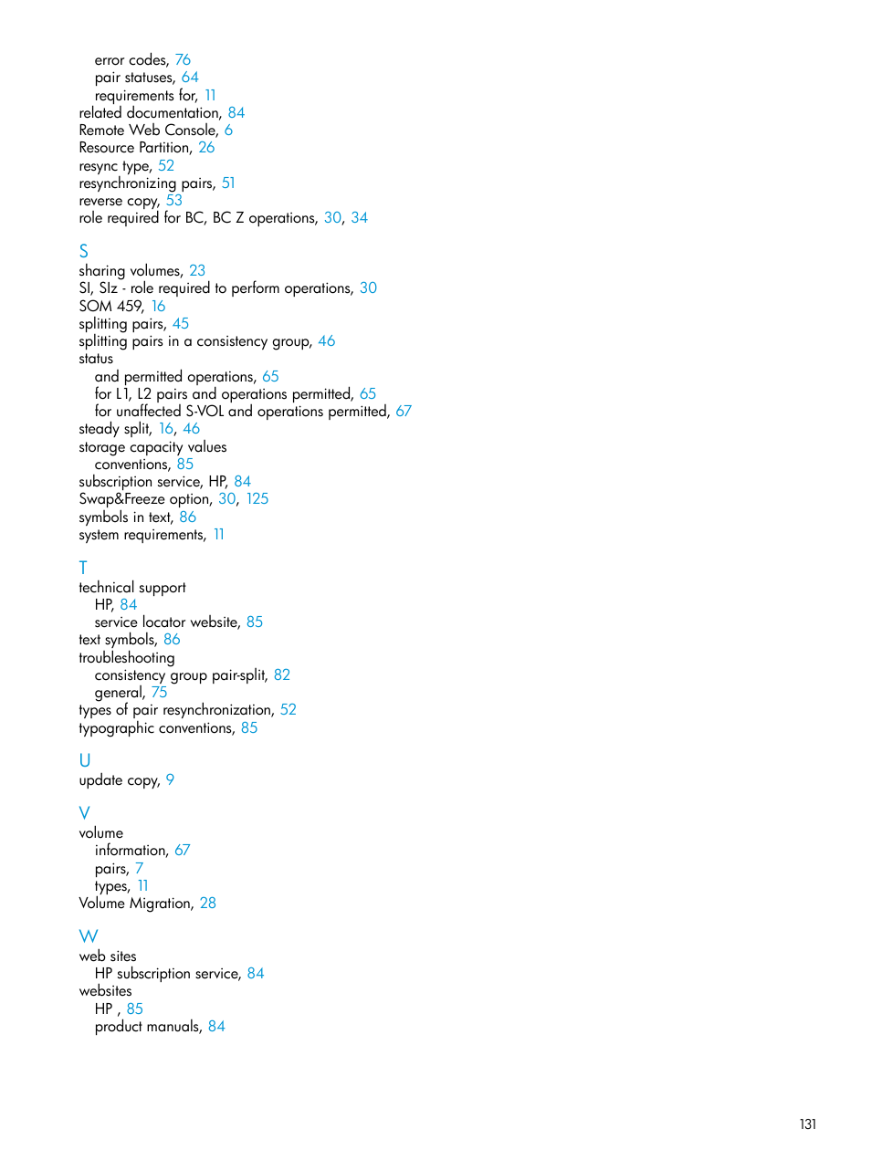 HP XP Racks User Manual | Page 131 / 131
