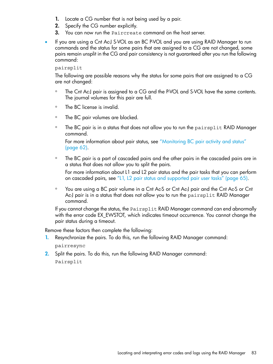 HP XP Racks User Manual | Page 83 / 131