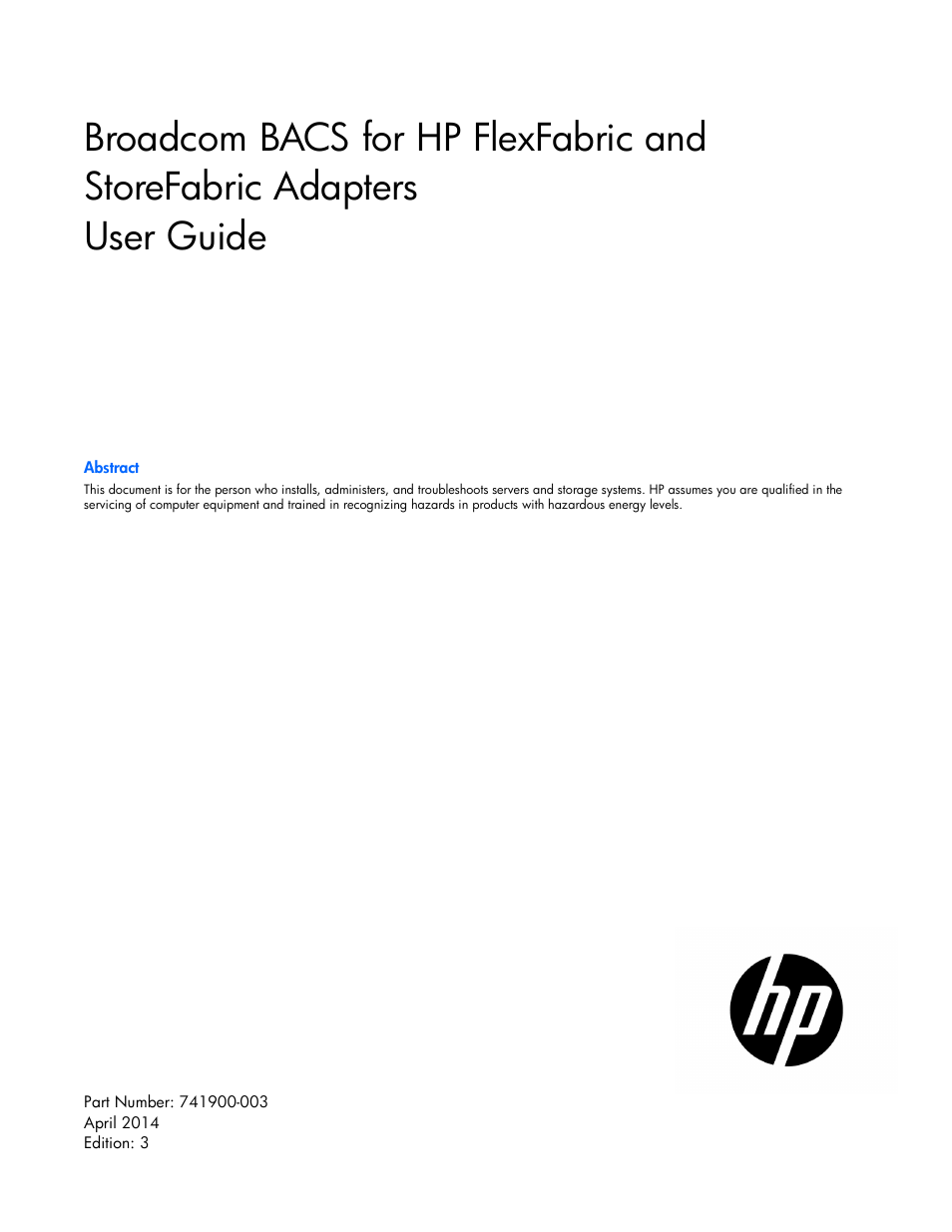 HP StoreFabric Converged Network Adapters User Manual | 48 pages