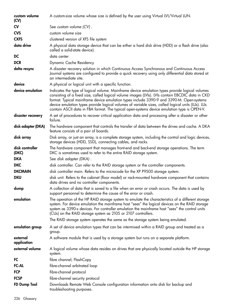 HP XP P9500 Storage User Manual | Page 226 / 233