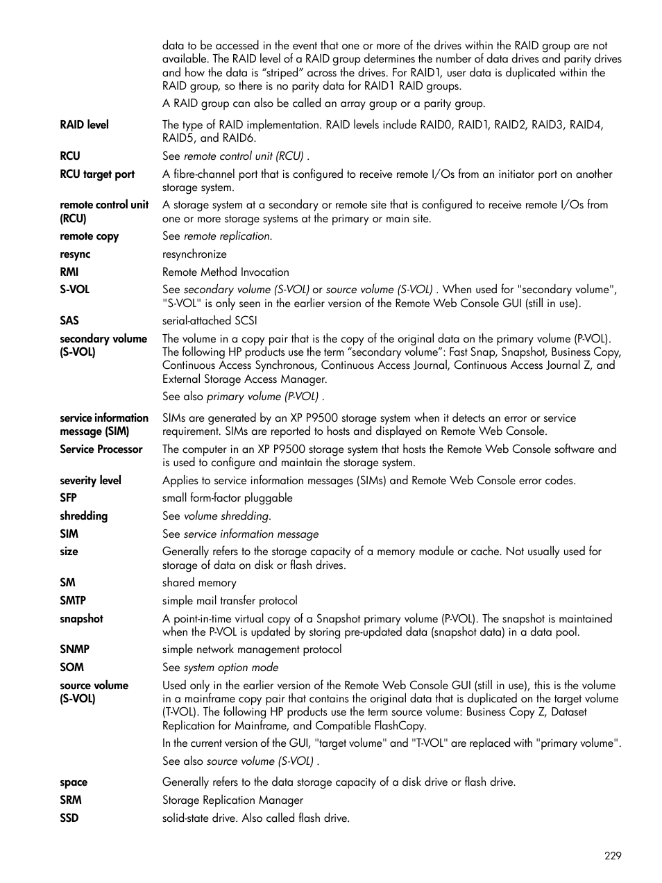 HP XP P9500 Storage User Manual | Page 229 / 233