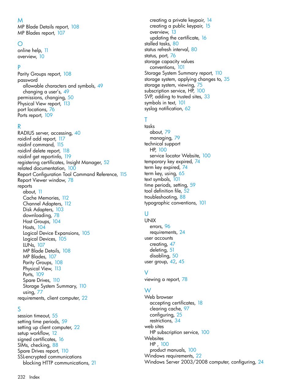 HP XP P9500 Storage User Manual | Page 232 / 233