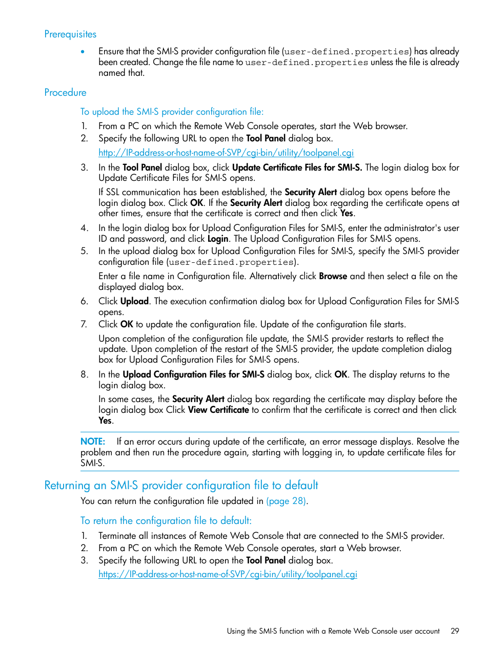 Prerequisites, Procedure | HP XP P9500 Storage User Manual | Page 29 / 233