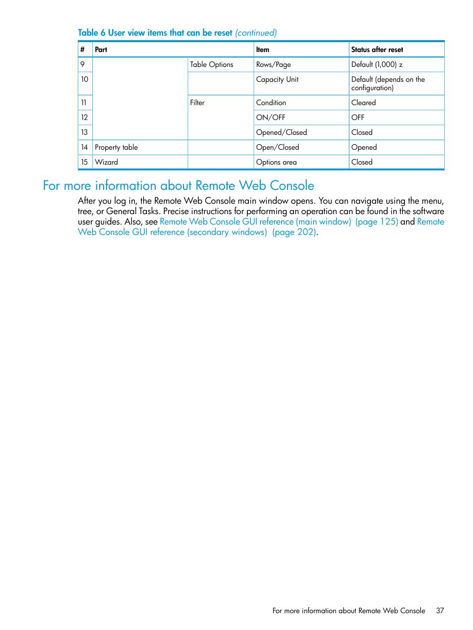 For more information about remote web console | HP XP P9500 Storage User Manual | Page 37 / 233