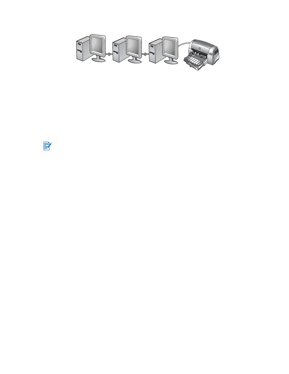 Using the printer on a network, For windows, Using the printer on a network -4 | For windows -4 | HP Deskjet 1280 Printer series User Manual | Page 11 / 64