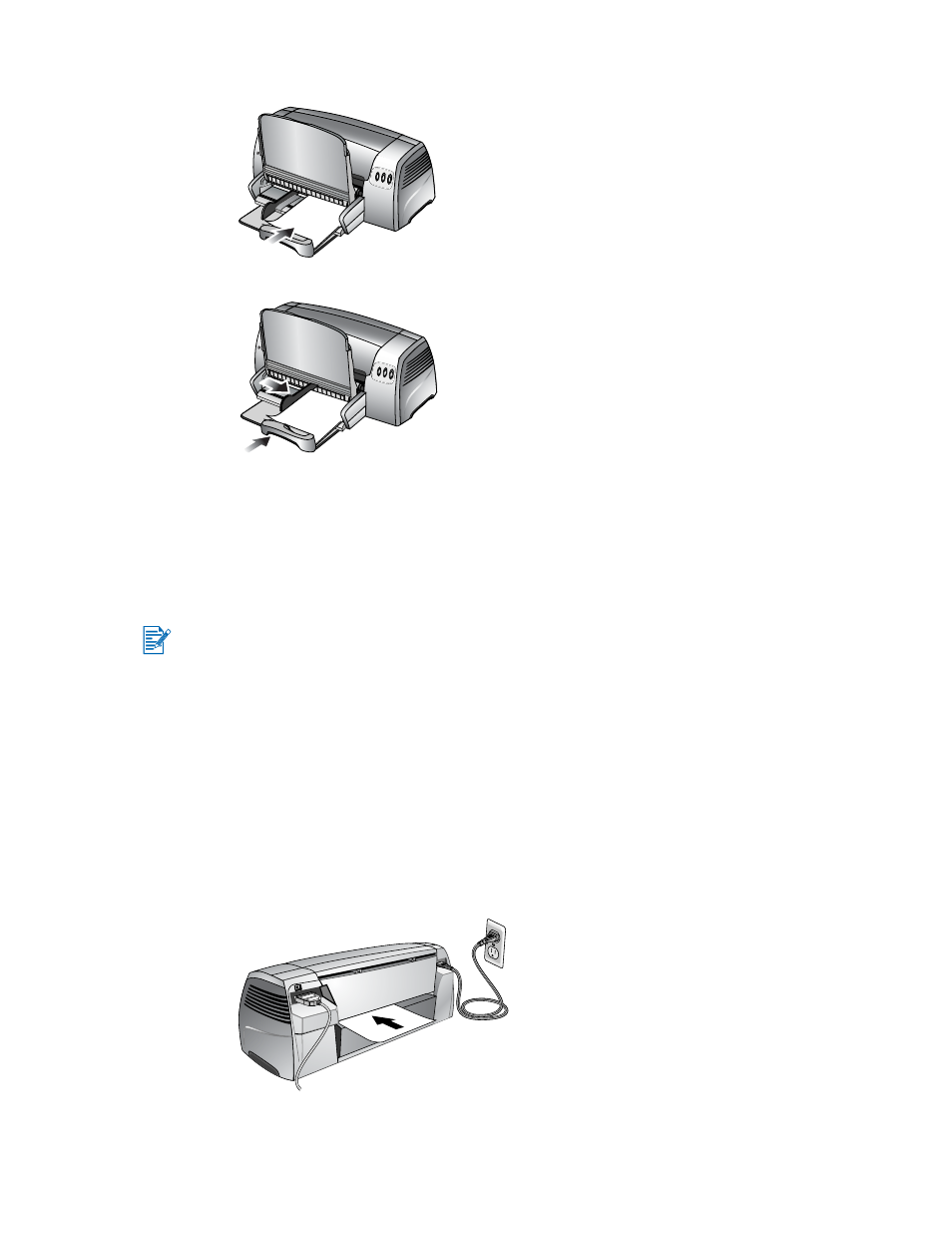 Rear manual feed, Rear manual feed -2 | HP Deskjet 1280 Printer series User Manual | Page 17 / 64