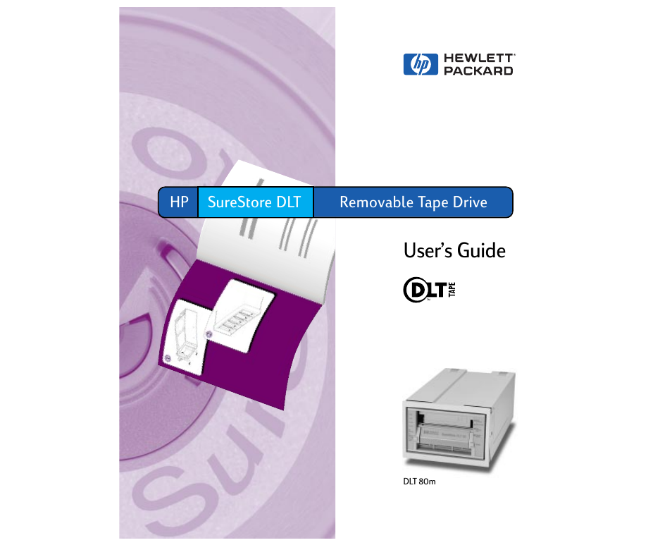 HP Surestore DLT 80 Tape Drive User Manual | 57 pages