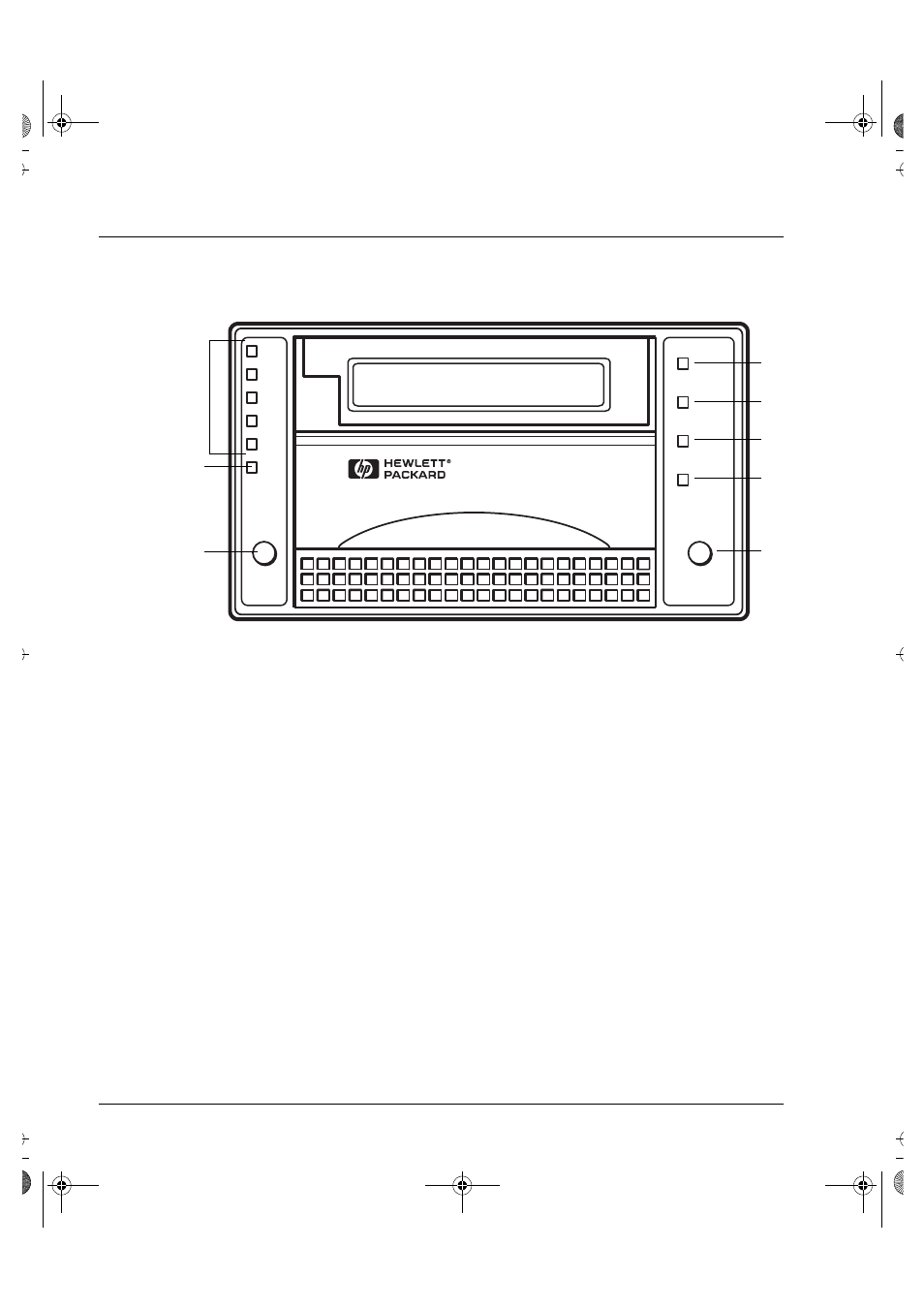 Front panel | HP Surestore DLT 80 Tape Drive User Manual | Page 13 / 57