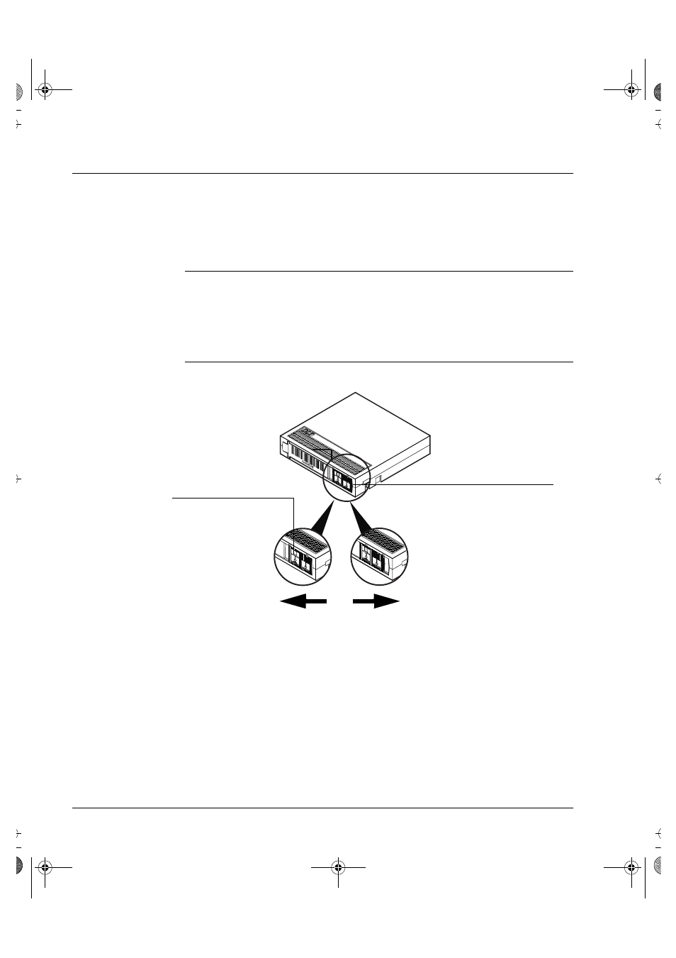 Write-protecting a cartridge | HP Surestore DLT 80 Tape Drive User Manual | Page 23 / 57