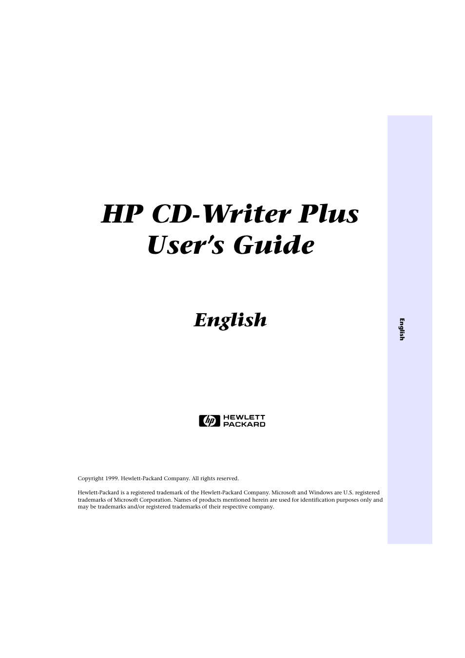 HP CD-Writer Plus Internal 9110i Drive User Manual | 40 pages