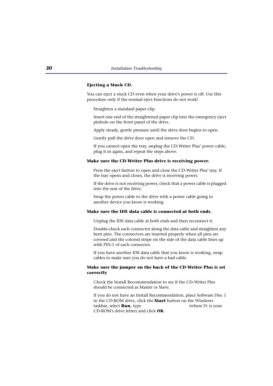 HP CD-Writer Plus Internal 9110i Drive User Manual | Page 30 / 40