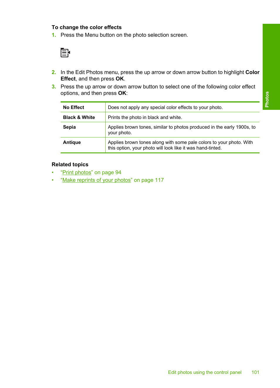 HP Photosmart C6340 All-in-One Printer User Manual | Page 104 / 331