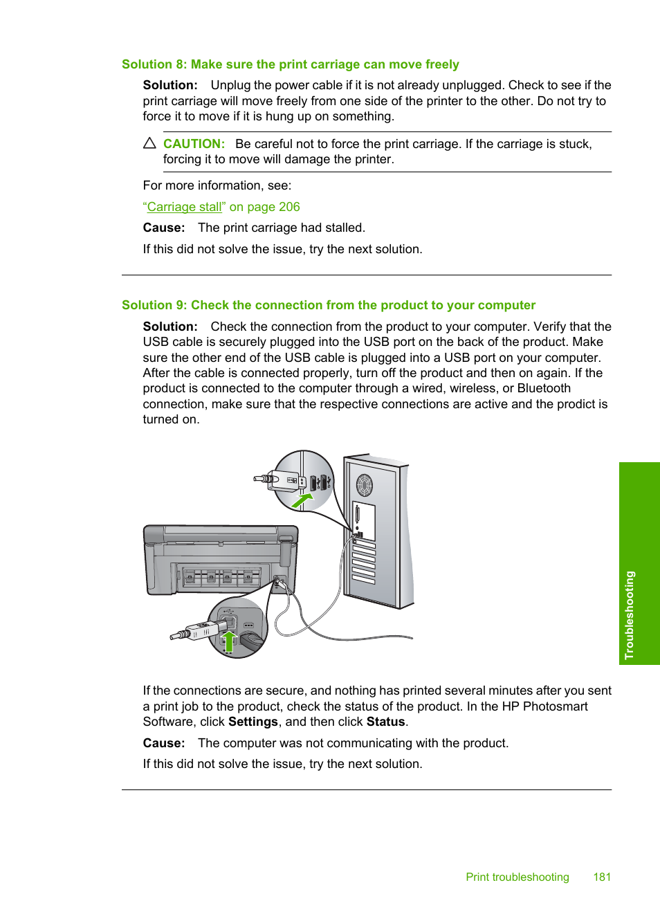 HP Photosmart C6340 All-in-One Printer User Manual | Page 184 / 331