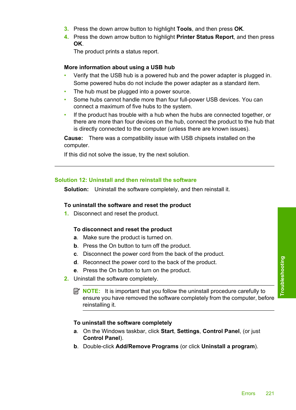 HP Photosmart C6340 All-in-One Printer User Manual | Page 224 / 331