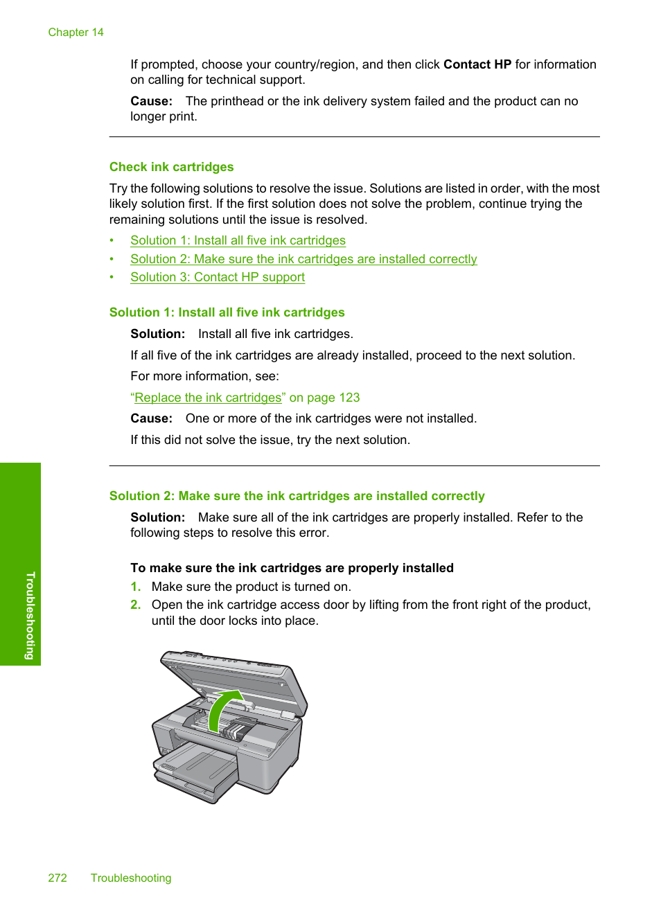 Check ink cartridges | HP Photosmart C6340 All-in-One Printer User Manual | Page 275 / 331