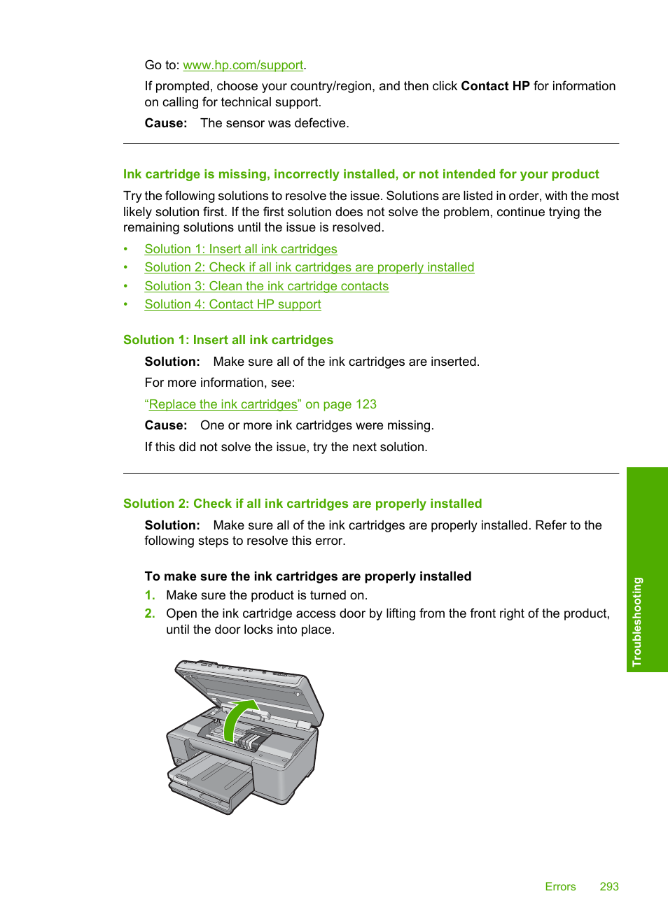 HP Photosmart C6340 All-in-One Printer User Manual | Page 296 / 331