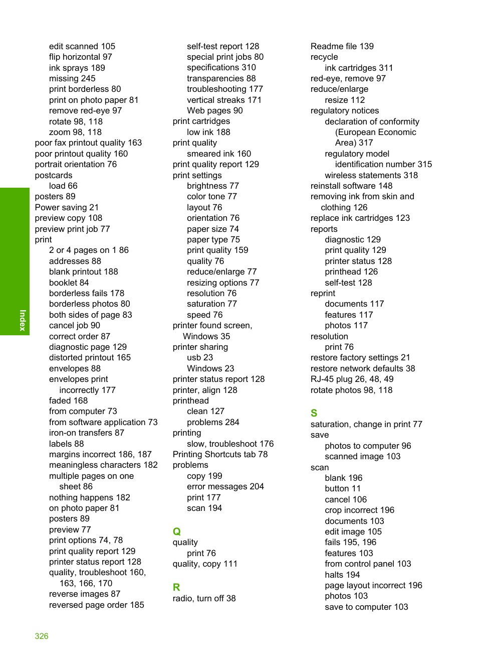 HP Photosmart C6340 All-in-One Printer User Manual | Page 329 / 331