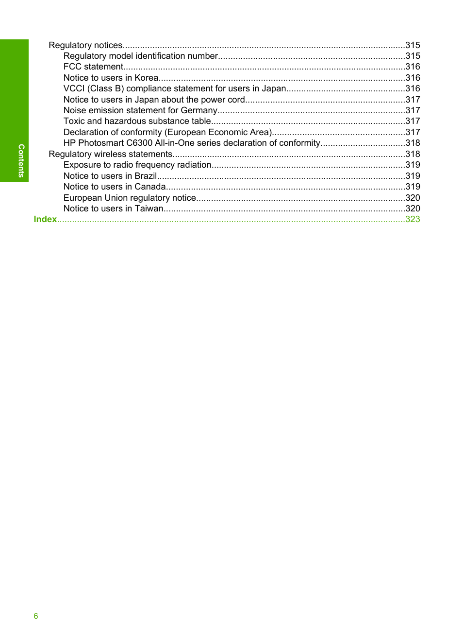 HP Photosmart C6340 All-in-One Printer User Manual | Page 9 / 331
