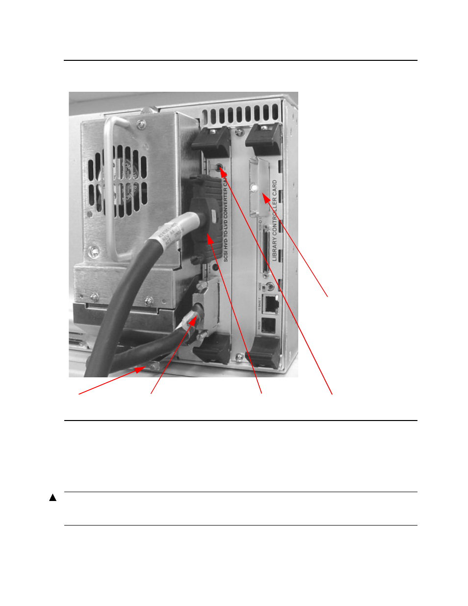 Figure 3-5, Rear view of tape drive | HP Integrity NonStop H-Series User Manual | Page 30 / 88