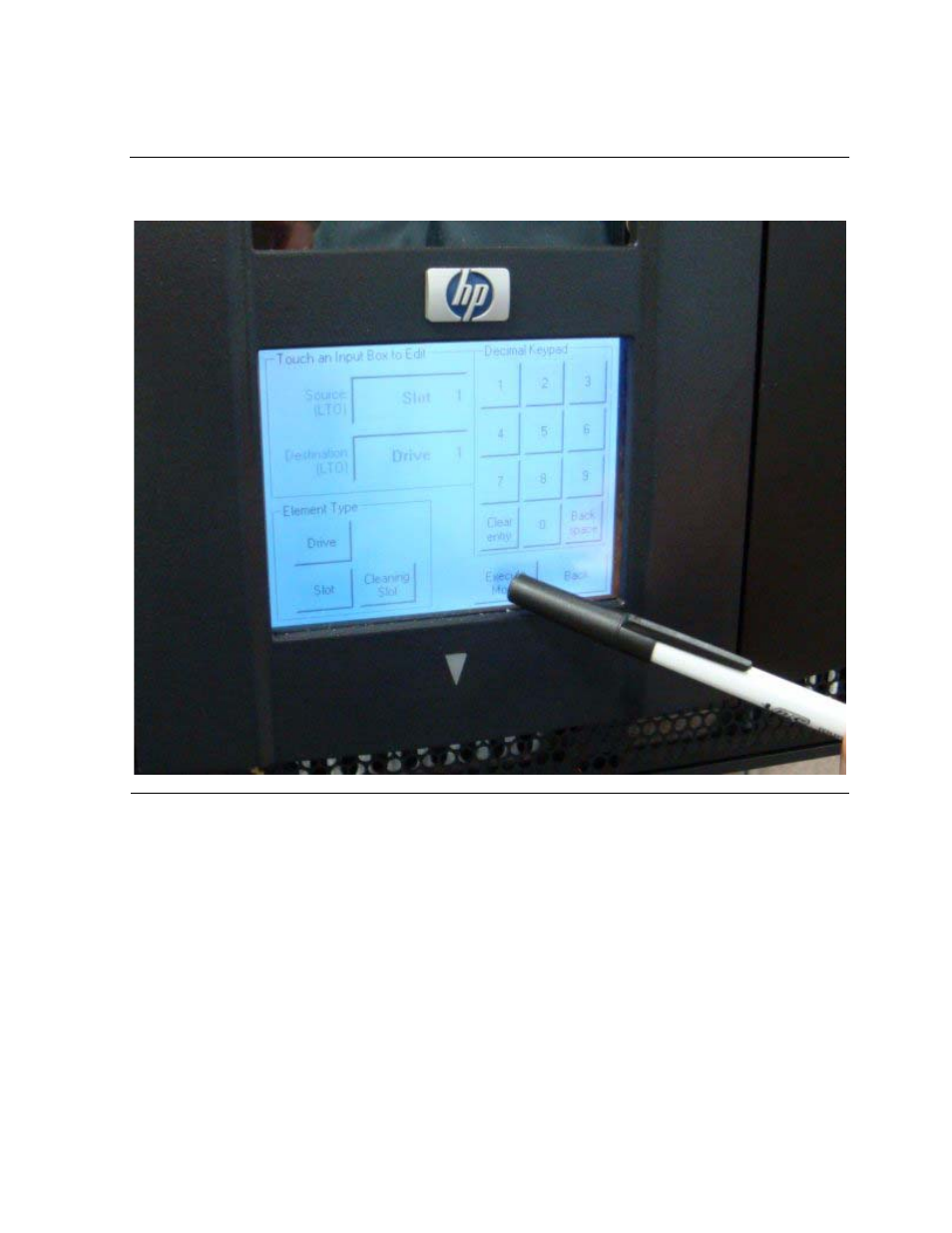 Figure 5-5, Pressing the execute move button | HP Integrity NonStop H-Series User Manual | Page 53 / 88