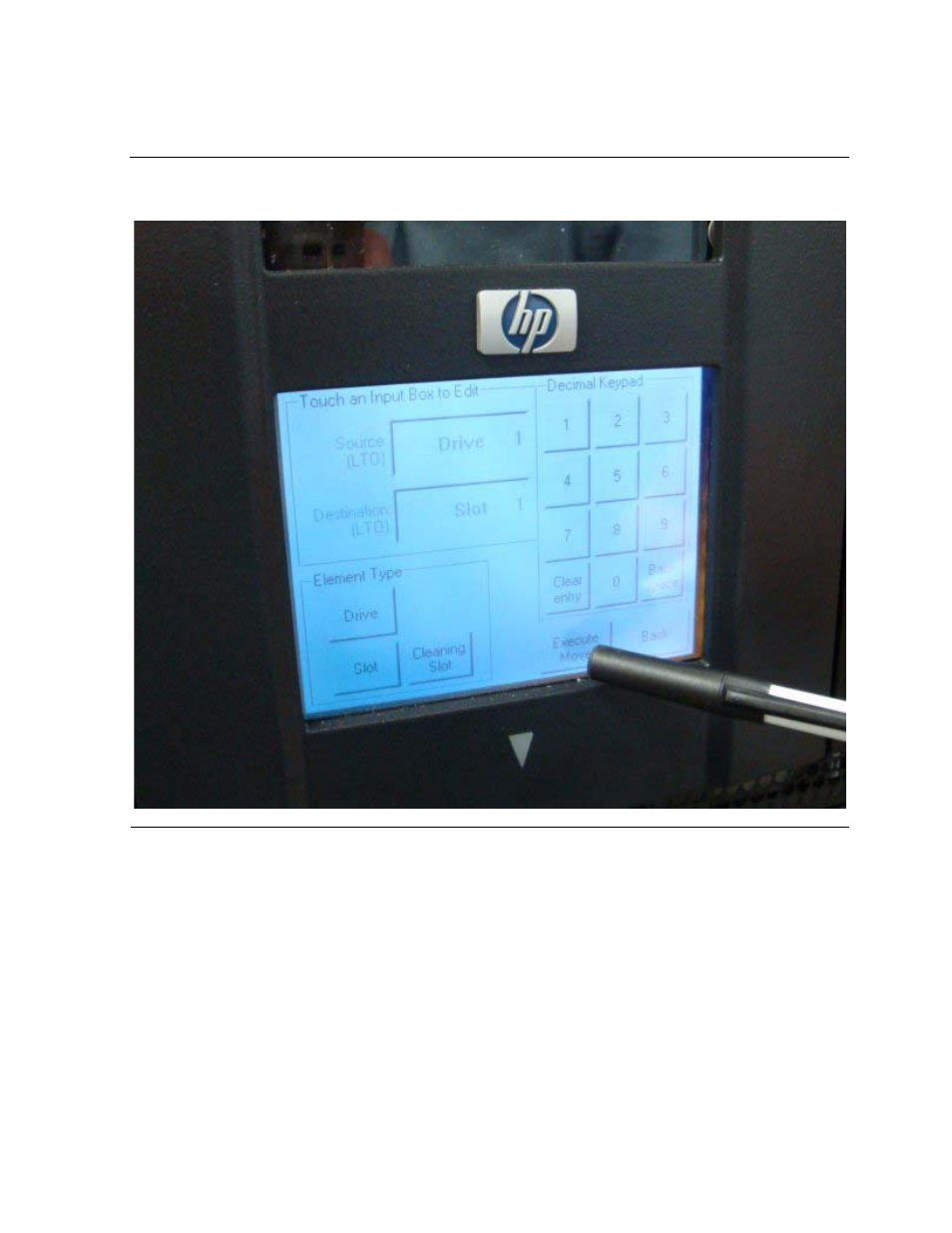 Figure 5-8, Pressing the execute move button | HP Integrity NonStop H-Series User Manual | Page 56 / 88