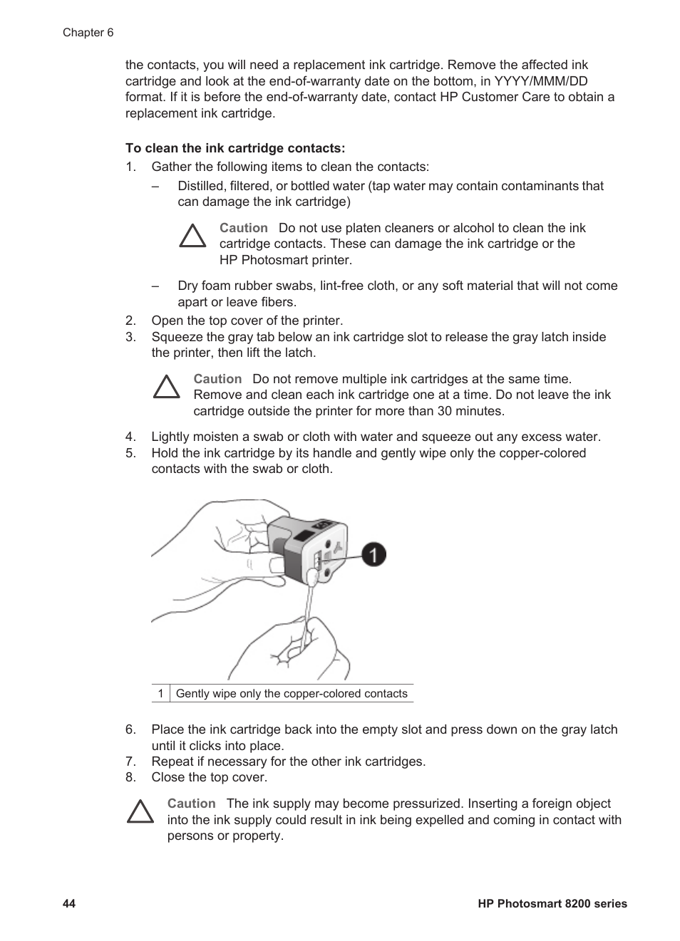 HP Photosmart 8250 Printer User Manual | Page 48 / 81