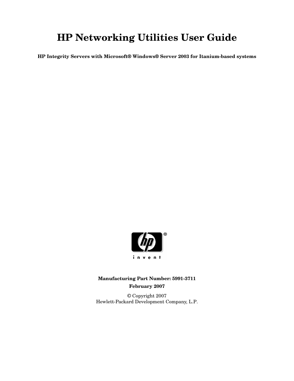 HP Integrity rx5670 Server User Manual | 38 pages