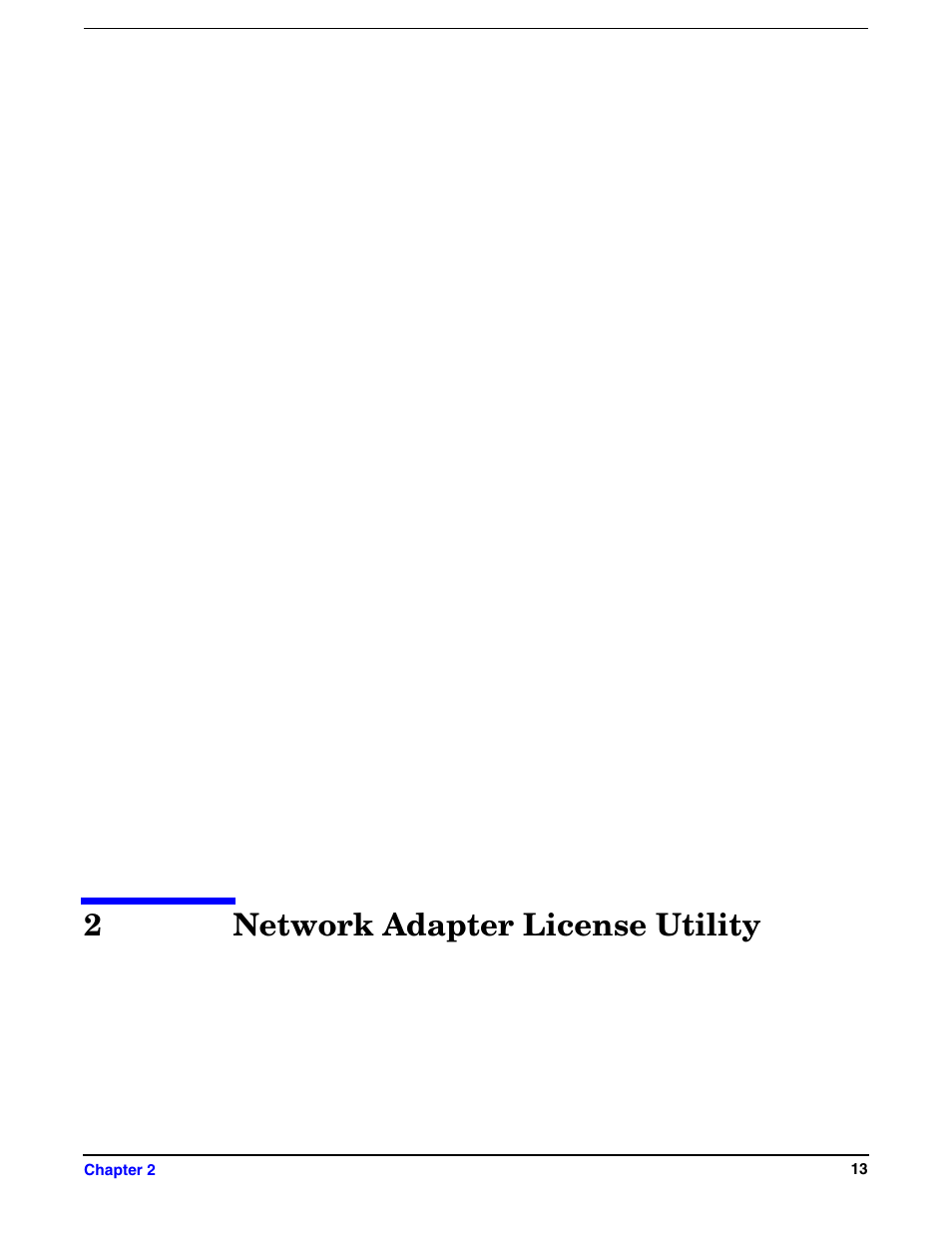 2 network adapter license utility, Network adapter license utility, 2network adapter license utility | HP Integrity rx5670 Server User Manual | Page 13 / 38