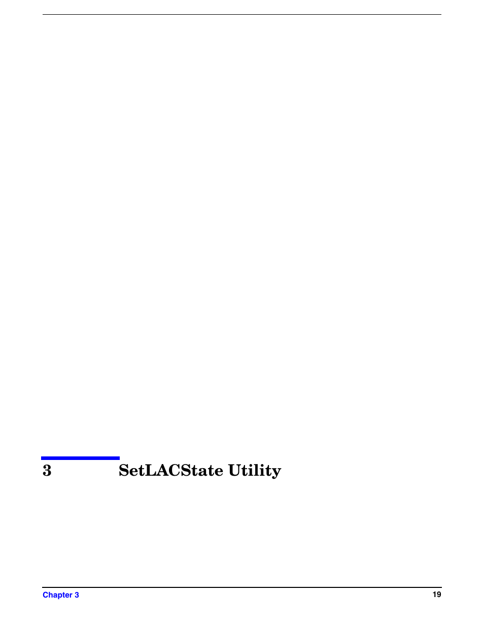 3 setlacstate utility, Setlacstate utility, 3setlacstate utility | HP Integrity rx5670 Server User Manual | Page 19 / 38