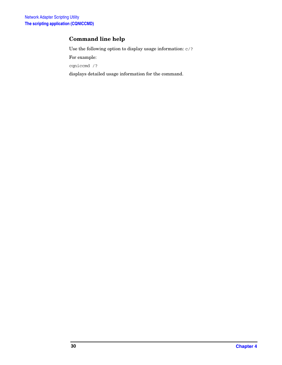 Command line help | HP Integrity rx5670 Server User Manual | Page 30 / 38