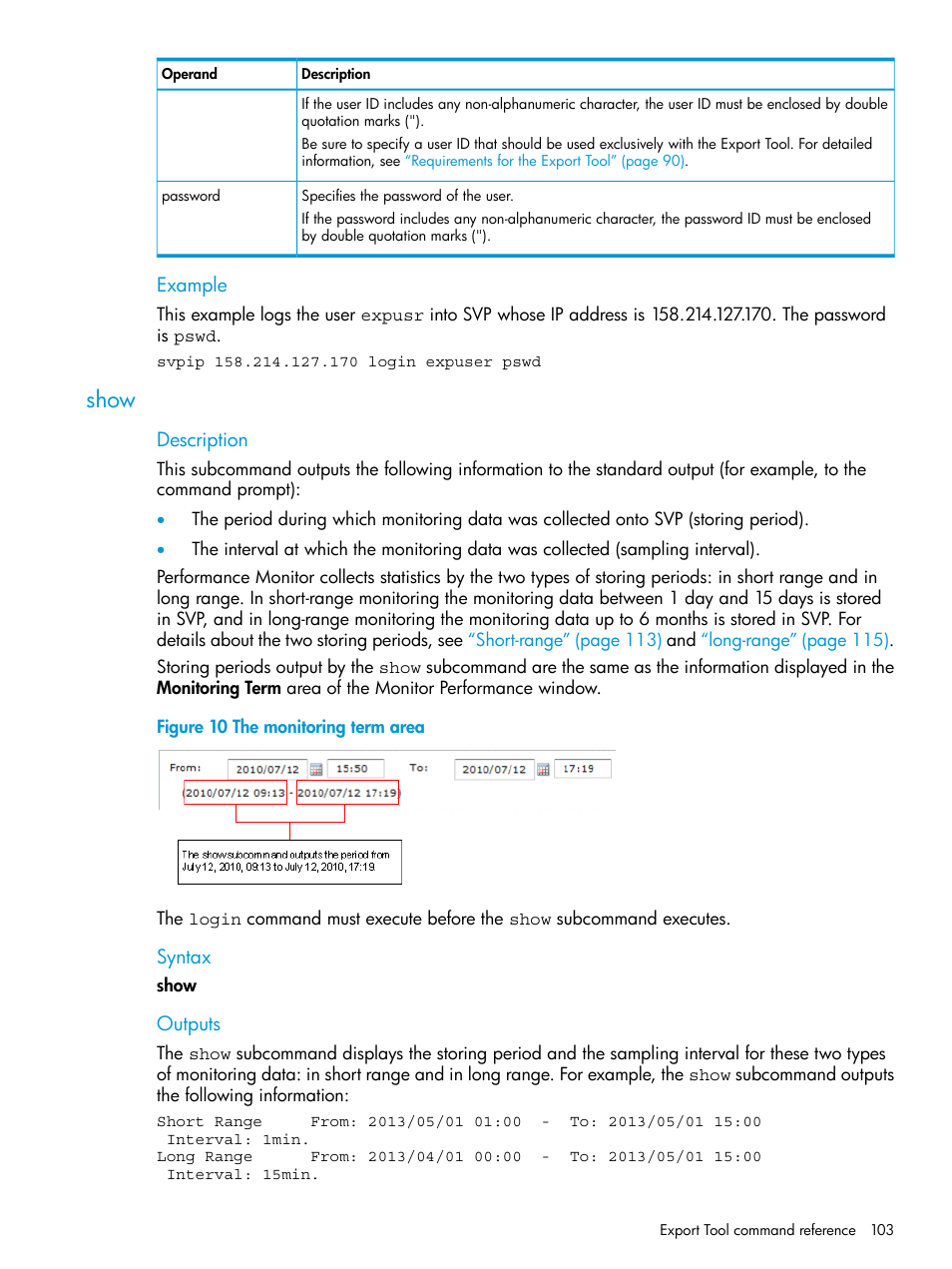 Show | HP XP7 Storage User Manual | Page 103 / 227