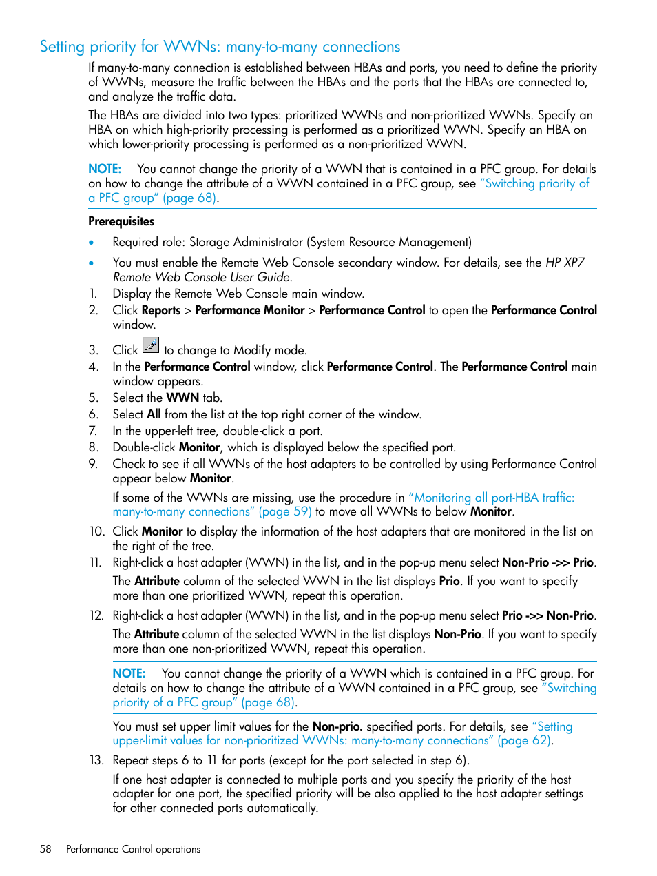 Setting | HP XP7 Storage User Manual | Page 58 / 227