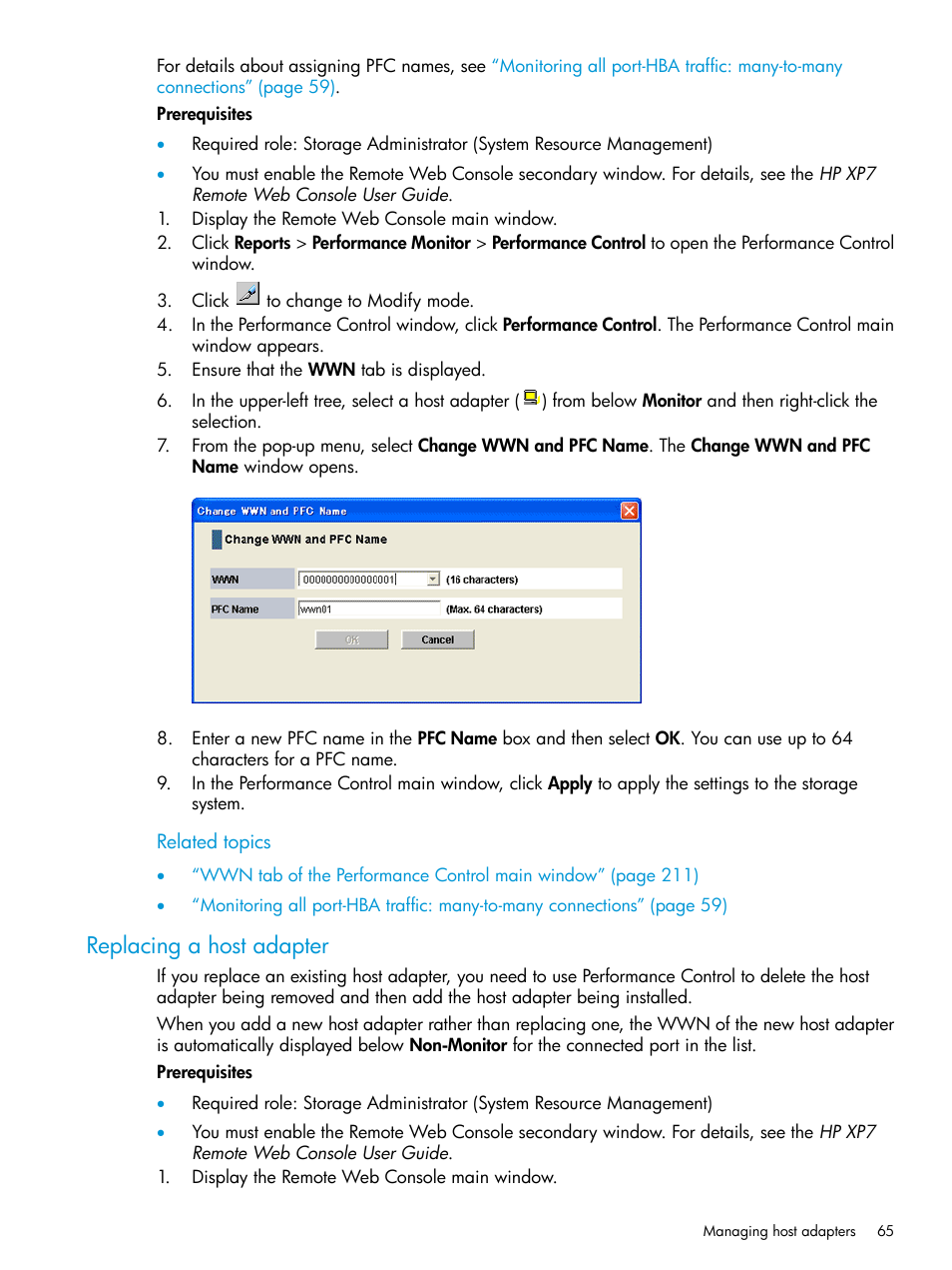 Replacing a host adapter | HP XP7 Storage User Manual | Page 65 / 227