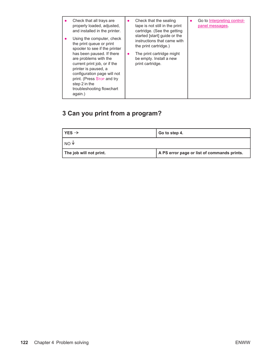 3 can you print from a program | HP LaserJet 4250 User Manual | Page 134 / 304