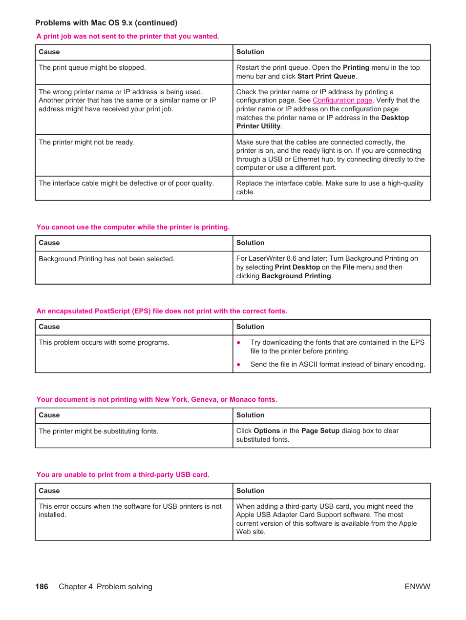 HP LaserJet 4250 User Manual | Page 198 / 304