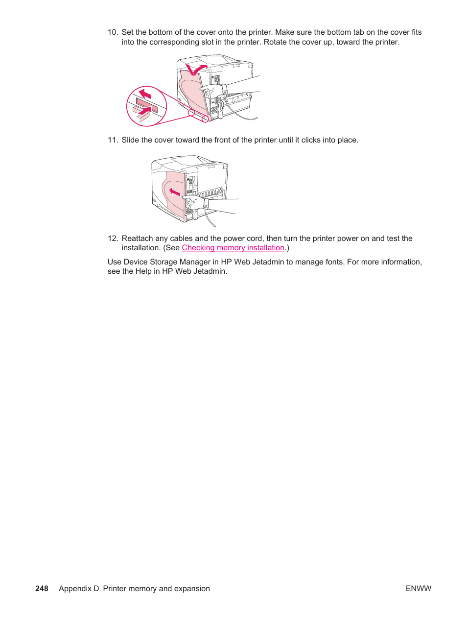 HP LaserJet 4250 User Manual | Page 260 / 304