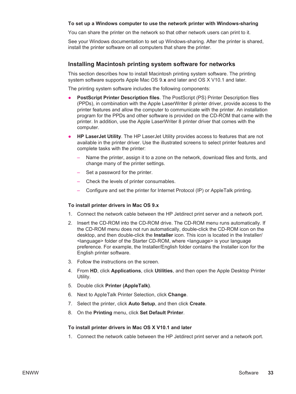 HP LaserJet 4250 User Manual | Page 45 / 304