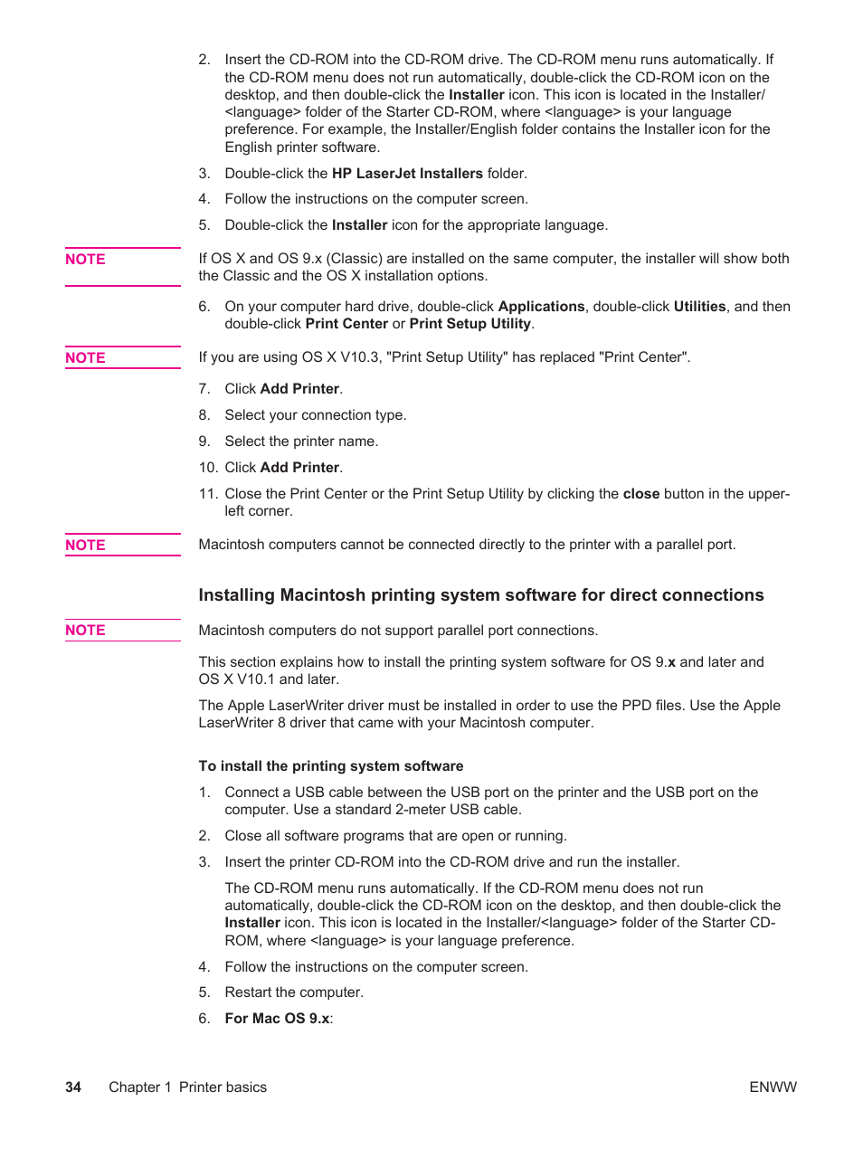 HP LaserJet 4250 User Manual | Page 46 / 304