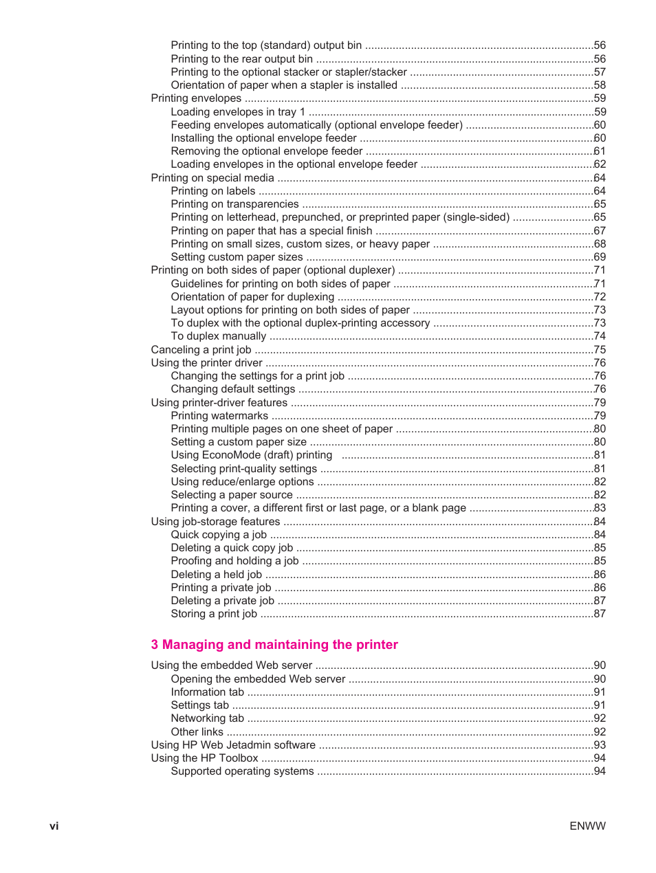 HP LaserJet 4250 User Manual | Page 8 / 304