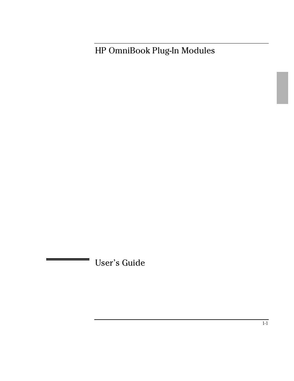 HP OmniBook 3100 Notebook PC User Manual | 33 pages