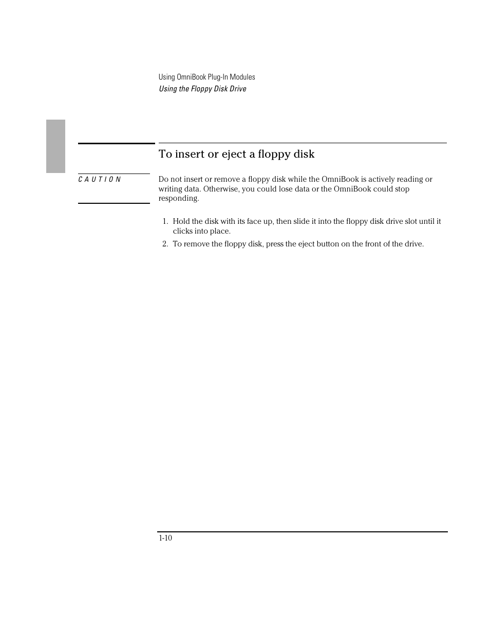 HP OmniBook 3100 Notebook PC User Manual | Page 10 / 33